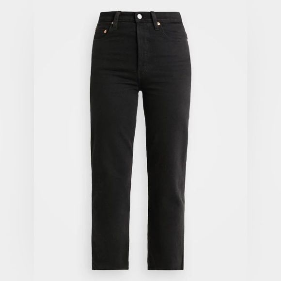 Levi's Denim - Levi’s Premium Ribcage Straight Jeans Black